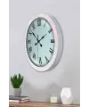 36 cm Beyaz Metal Roma Rakamlı Duvar Saati