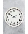 36 cm Beyaz Metal Standart Duvar Saati