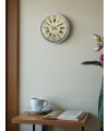 36 Cm Beyaz Retro Dekoratif Duvar Saati