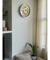 36 Cm Beyaz Retro Dekoratif Duvar Saati