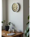 36 Cm Beyaz Retro Dekoratif Duvar Saati