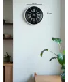 36 Cm Beyaz Zarif Dekoratif Duvar Saati