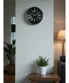 36 cm Dekoratif Gri Duvar Saati
