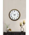 36 cm Eskitme Metal Roma Rakamlı Duvar Saati