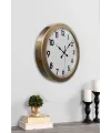 36 cm Eskitme Metal Standart Duvar Saati
