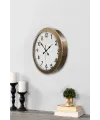 36 cm Eskitme Metal Standart Duvar Saati