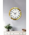 36 cm Gold Metal Standart Duvar Saati
