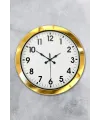 36 cm Gold Metal Standart Duvar Saati
