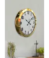 36 cm Gold Metal Standart Duvar Saati