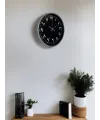 36 Cm Gri Arapça Rakamlı Duvar Saati