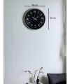 36 Cm Gri Arapça Rakamlı Duvar Saati