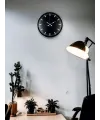 36 Cm Gri Dekoratif Duvar Saati