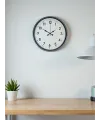 36 Cm Gri Dekoratif Duvar Saati