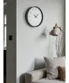 36 Cm Gri Dekoratif Duvar Saati