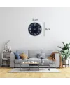 36 Cm Gri Dekoratif Duvar Saati