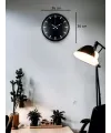 36 Cm Gri Dekoratif Duvar Saati