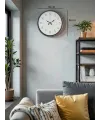 36 Cm Gri Dekoratif Duvar Saati