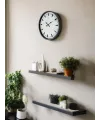 36 Cm Gri Sade Dekoratif Duvar Saati