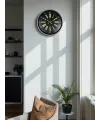 36 Cm Gri Şık Dekoratif Duvar Saati