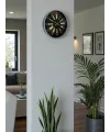 36 Cm Gri Şık Dekoratif Duvar Saati