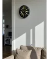 36 Cm Gri Şık Dekoratif Duvar Saati