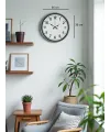 36 Cm Gri Standart Dekoratif Duvar Saati