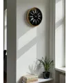 36 Cm Kahverengi Dekoratif Duvar Saati