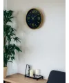 36 Cm Kahverengi Dekoratif Duvar Saati