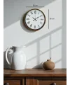 36 Cm Kahverengi Dekoratif Duvar Saati