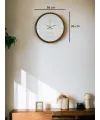 36 Cm Kahverengi Dekoratif Duvar Saati