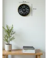 36 Cm Kahverengi Dekoratif Duvar Saati