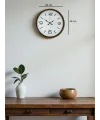36 Cm Kahverengi Modern Dekoratif Duvar Saati