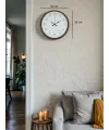 36 Cm Kahverengi Sade Dekoratif Duvar Saati