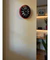 36 Cm Kırmızı Asil Duvar Saati