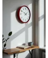 36 Cm Kırmızı Dekoratif Duvar Saati