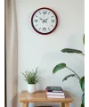 36 Cm Kırmızı Modern Dekoratif Duvar Saati
