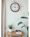 36 Cm Kırmızı Modern Dekoratif Duvar Saati