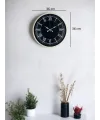 36 Cm Krem Dekoratif Duvar Saati