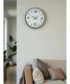 36 Cm Krem Modern Dekoratif Duvar Saati
