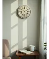 36 Cm Krem Retro Tasarım Duvar Saati