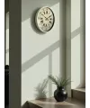 36 Cm Krem Retro Tasarım Duvar Saati