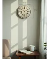 36 Cm Krem Retro Tasarım Duvar Saati
