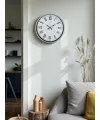 36 Cm Krem Roma Rakamlı Duvar Saati