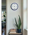 36 Cm Lacivert Modern Dekoratif Duvar Saati