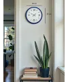 36 Cm Lacivert Modern Dekoratif Duvar Saati