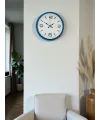36 Cm Mavi Dekoratif Duvar Saati