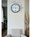 36 Cm Mavi Dekoratif Duvar Saati