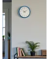 36 Cm Mavi Sade Dekoratif Duvar Saati