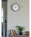 36 Cm Mavi Sade Dekoratif Duvar Saati