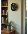 36 Cm Modern Kahverengi Duvar Saati